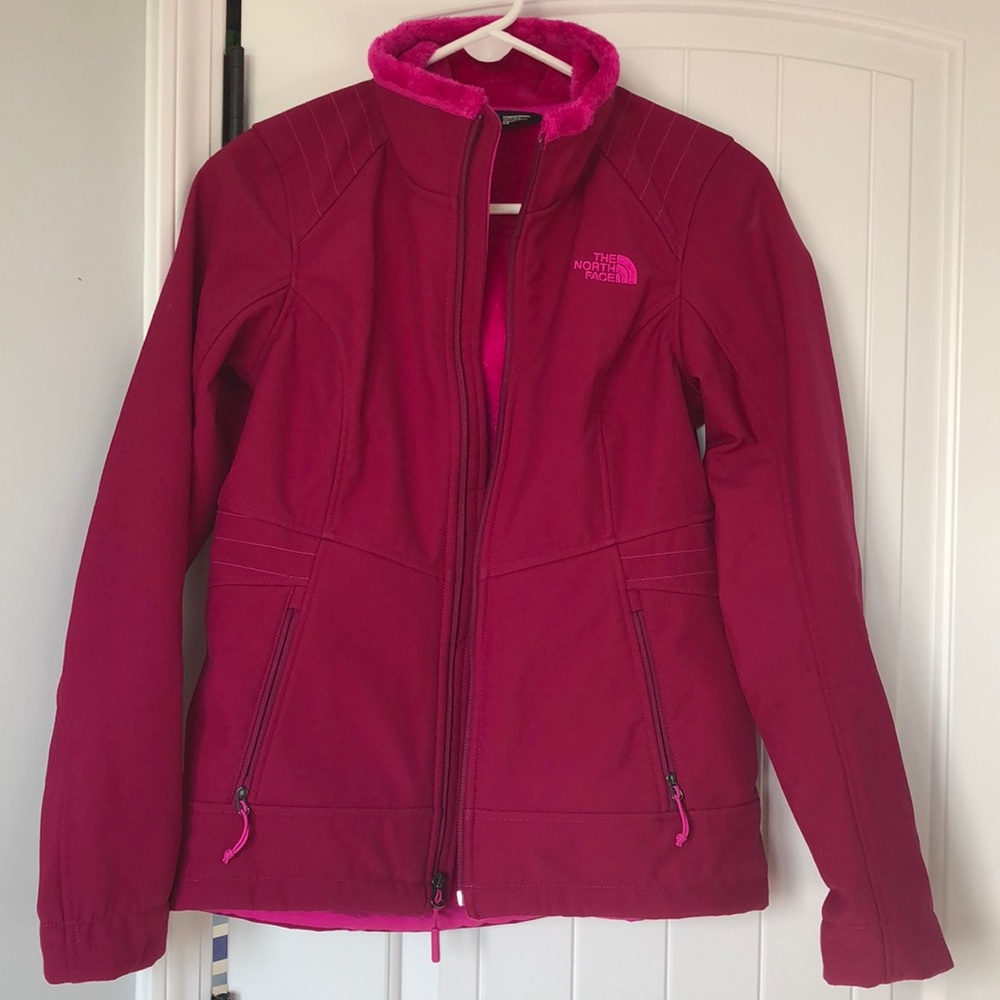 The‎ North Face Jacket Women's Small Hot Pink Fur Lined